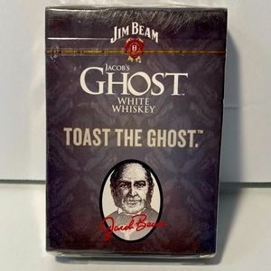 Jim Beam Jacob’s Ghost White Whiskey Playing & Recipe Cards, “Toast the Ghost”